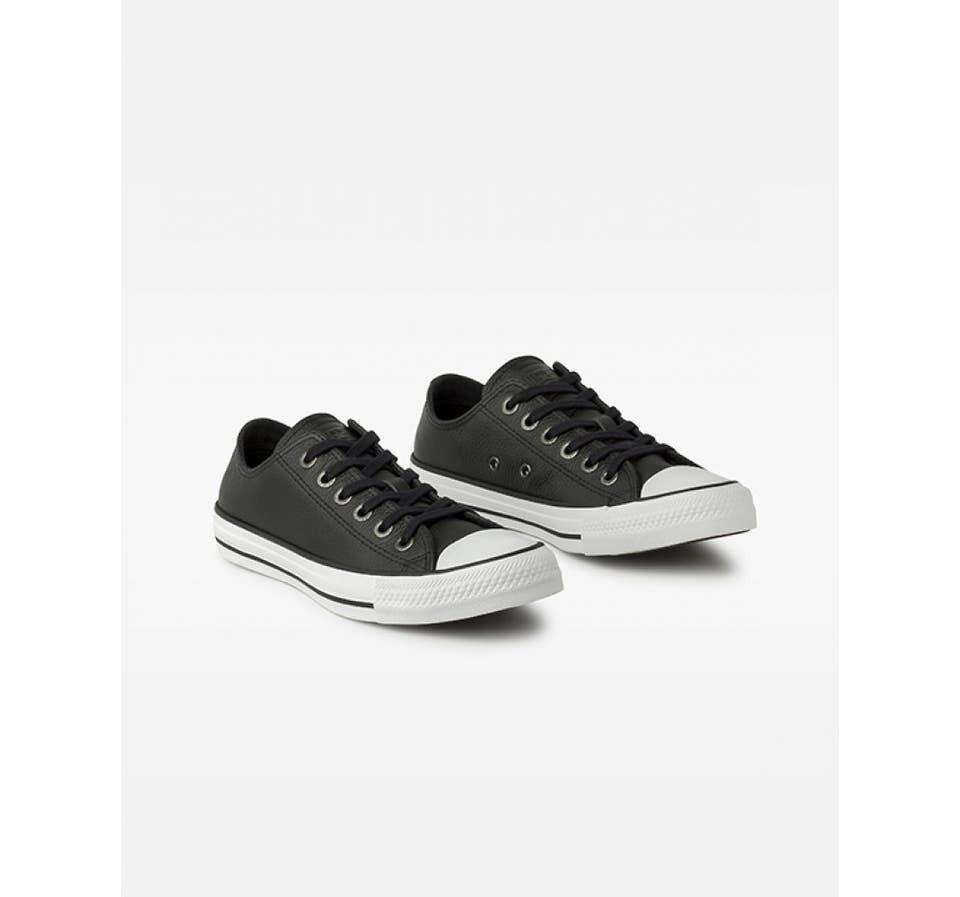 Tênis Converse Chuck Taylor All Star European Ox Preto Branco CT04480002