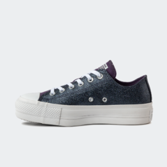 CT23380001 Tênis Converse Chuck Taylor All Star Lift Ox Future Metals Uva Passa Branco - comprar online