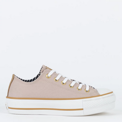 CT26550001 Tênis Converse Chuck Taylor All Star Lift Ox Play On Fashion Rosa Nude