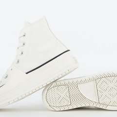 A02832C Tênis Converse Chuck Taylor All Star Construct Hi Utility Canvas Vintage White Black Egret - loja online