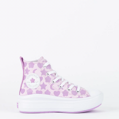 CK11520002 Tênis Converse Kids Chuck Taylor All Star Move Hi Be Dazzling Lilas Claro Uva