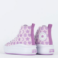 CK11520002 Tênis Converse Kids Chuck Taylor All Star Move Hi Be Dazzling Lilas Claro Uva na internet