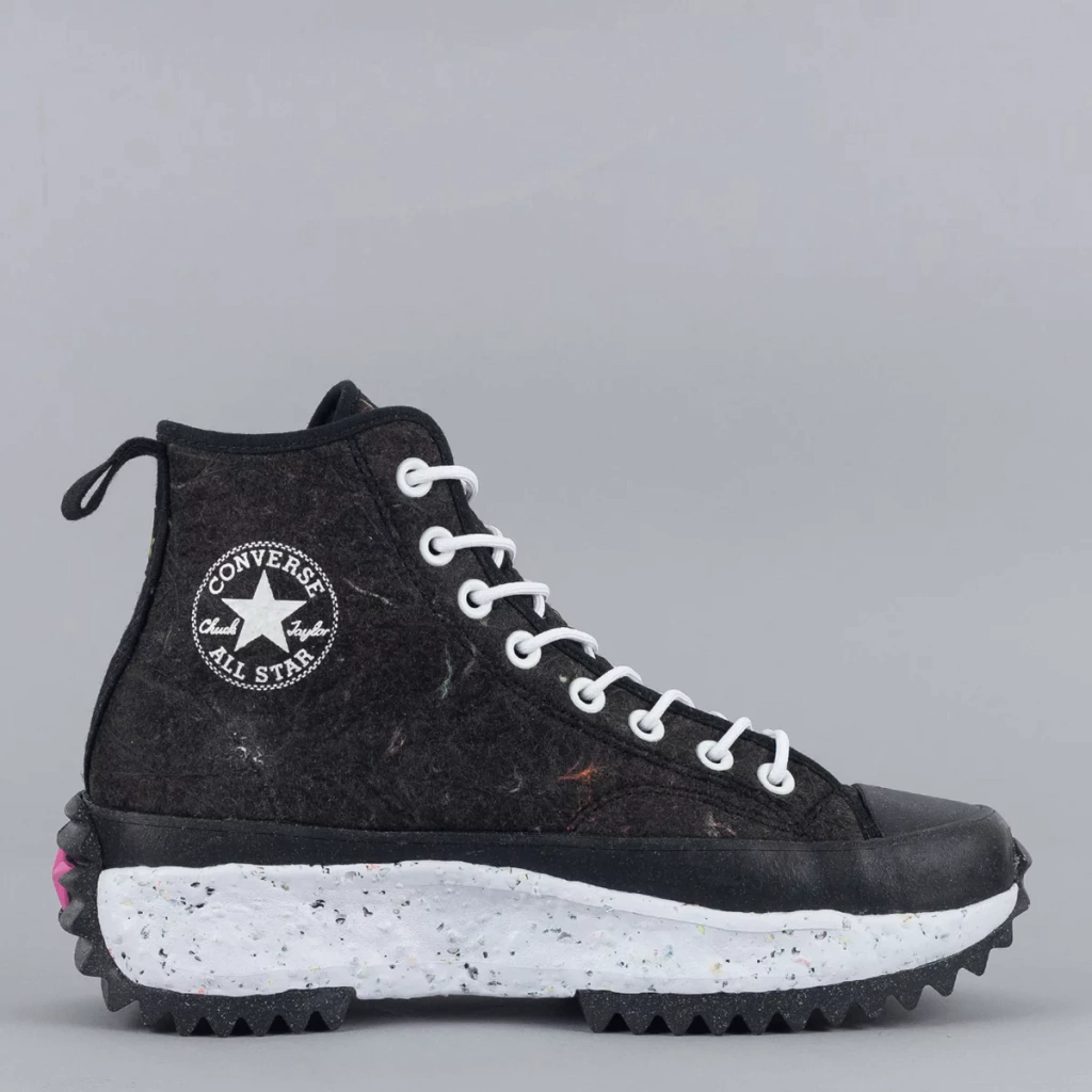 A02046C Tênis Converse Run Star Hike Hi Crater Black Active Fuchsia White