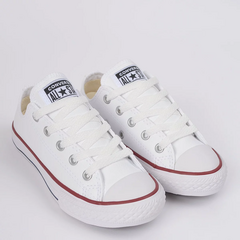 CK04200001 Tênis Converse Chuck Taylor All Star Kids Ox Branco Vermelho - comprar online