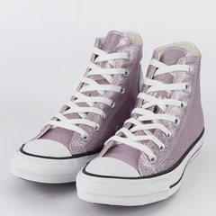 CT24930002 Tênis Converse Chuck Taylor All Star Hi Glam Rosa Chiclete Cinza Palido - comprar online