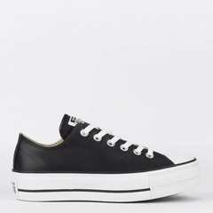 CT09830002 Tênis Converse Chuck Taylor All Star Platform Lift Ox Preto Branco