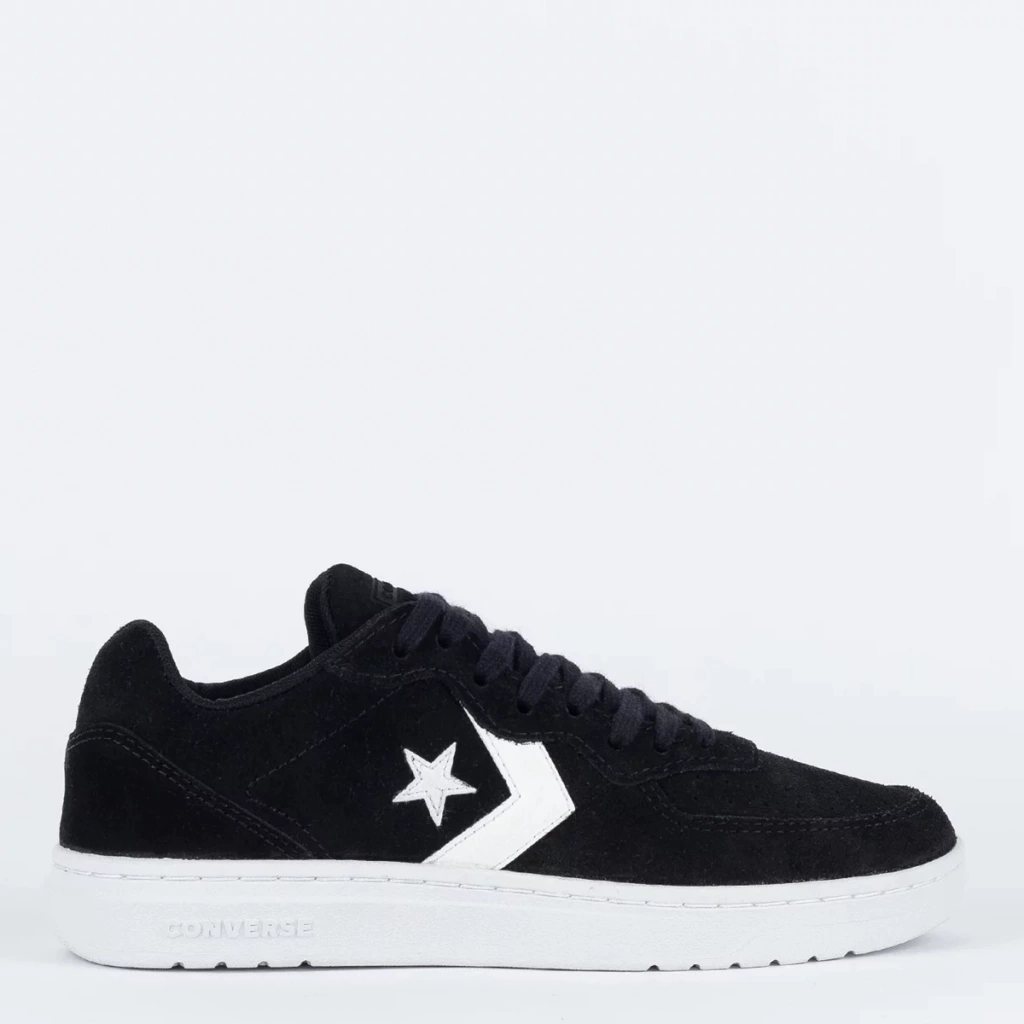 CO04970001 Tênis Converse Rival V2 Ox Classic Suede Preto Branco