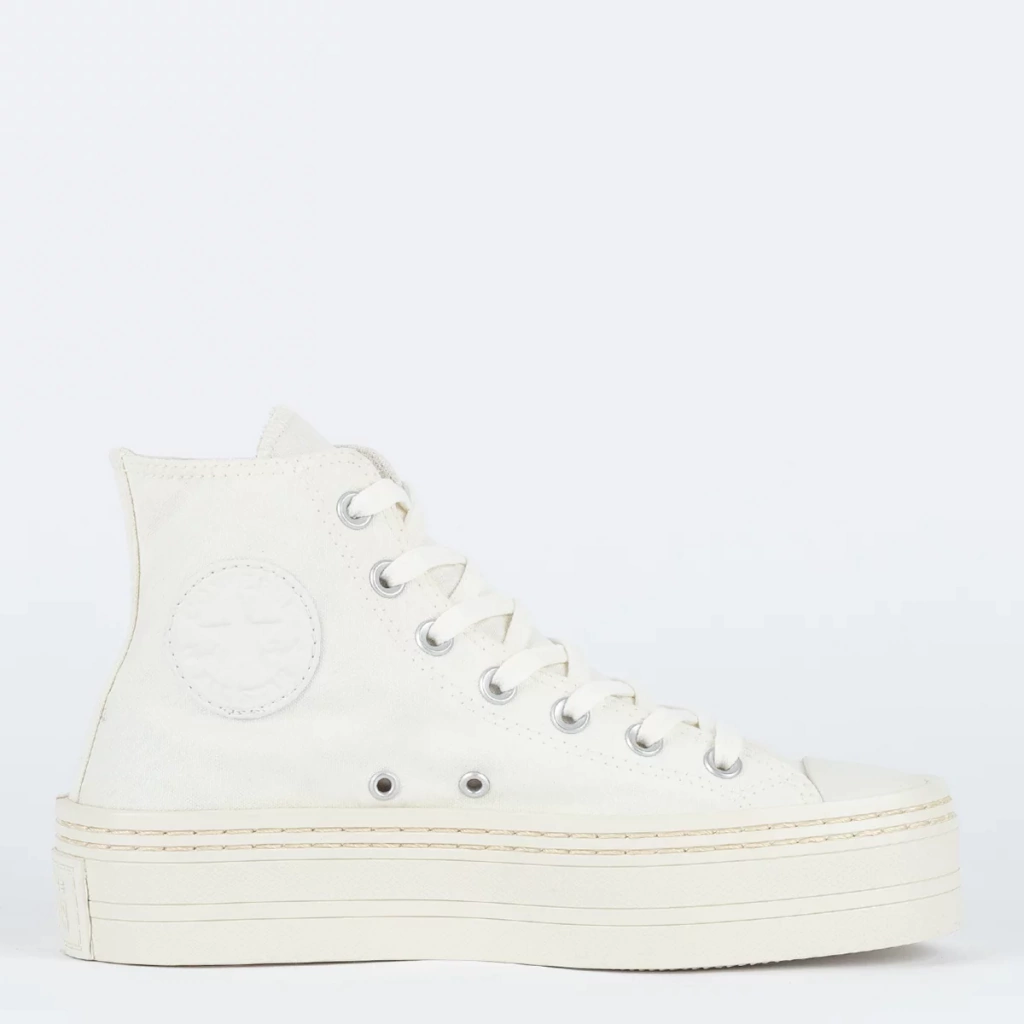 CT27490002 Tênis Converse Chuck Taylor All Star Modern Lift Hi Essential Amendoa Amendoa