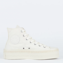 CT27490002 Tênis Converse Chuck Taylor All Star Modern Lift Hi Essential Amendoa Amendoa