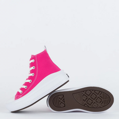 CK10370005 Tênis Converse Kids Chuck Taylor All Star Move Hi Seasonal Fucsia Branco - Saffira Vest-All Star - Converse 