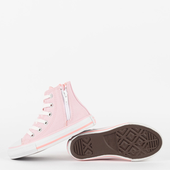 Ck10070005 Tênis Converse Kids Chuck Taylor All Star Hi Seasonal Plus Rosa Chiclete na internet