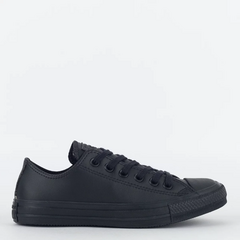 CT08260002 Tênis Converse Chuck Taylor All Star Monochrome Leather Ox Preto Preto