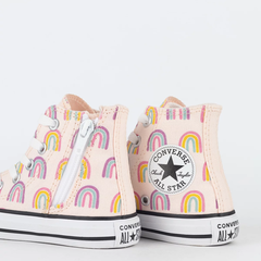 CK10810001 Tênis Converse Chuck Taylor Kids All Star Rosa Com Arco Iris - Saffira Vest-All Star - Converse 