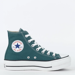 CT12000051 Tênis Converse Chuck Taylor All Star Lift Hi Seasonal Verde Escama