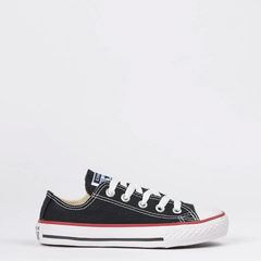 CK00020007 Tênis Converse Chuck Taylor All Star Kids Ox Preto Vermelho