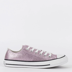 CT24940002 Tênis Converse Chuck Taylor All Star Ox Glam Rosa Chiclete Cinza Palido