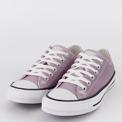 CT24940002 Tênis Converse Chuck Taylor All Star Ox Glam Rosa Chiclete Cinza Palido - comprar online