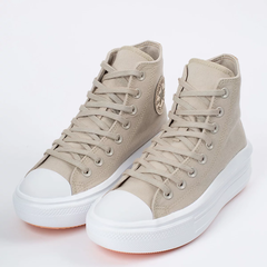 CT16220001 Tênis Converse Chuck Taylor All Star Move Hi Authentic Glam Bege Claro Ouro Claro - comprar online