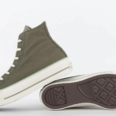 CT24580002 Tênis Converse Chuck Taylor All Star Lift Hi Festival + Marble Verde Musgo - loja online