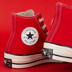 CT09550007 Tênis Converse Chuck 70 Hi Vintage Vermelho Branco - comprar online