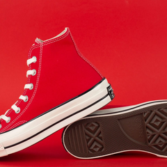 CT09550007 Tênis Converse Chuck 70 Hi Vintage Vermelho Branco - Saffira Vest-All Star - Converse 