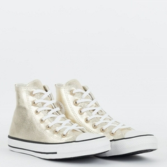 Tênis Converse Chuck Taylor All Star Hi Sparkle Party Ouro Branco CT26100001 na internet