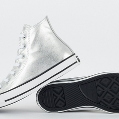 Tênis Converse Chuck Taylor All Star Hi Sparkle Party Prata Puro CT26100002 - loja online