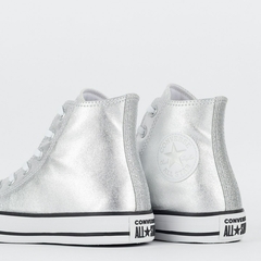 Tênis Converse Chuck Taylor All Star Hi Sparkle Party Prata Puro CT26100002 - Saffira Vest-All Star - Converse 