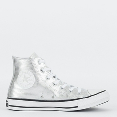 Tênis Converse Chuck Taylor All Star Hi Sparkle Party Prata Puro CT26100002