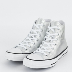 Tênis Converse Chuck Taylor All Star Hi Sparkle Party Prata Puro CT26100002 na internet