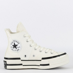 CT19700001 Tênis Converse Chuck 70 Hi Plus Amendoa Preto