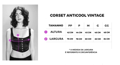 Corset Anticool Vintage Preto - loja online