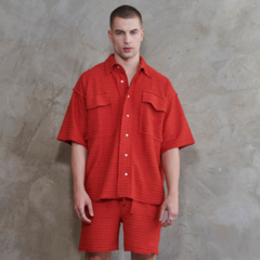 Camisa Nephew Fluted Vermelho
