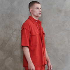 Camisa Nephew Fluted Vermelho - comprar online