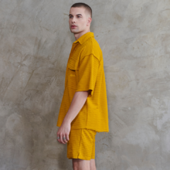Camisa Nephew Fluted Mostarda - comprar online