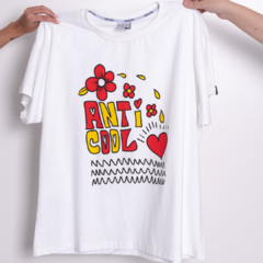 Camiseta Anticool Flower Off White - comprar online