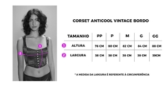 Corset Anticool Vintage Bordo - loja online