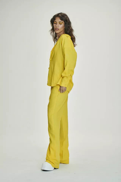 Camisa de Botão Linho Anticool Resort Amarelo - comprar online