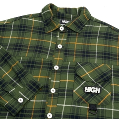 Camisa High Flannel Equipment Verde na internet