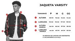 Jaqueta Varsity Bomber Nephew College Azul - loja online
