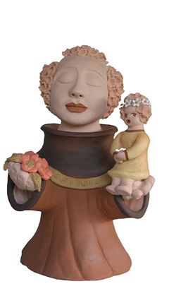 escultura-decorativa-ceramica-santo-antonio
