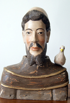 escultura-busto-sao-francisco-em-madeira