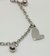 8463-11 PULSERA CON DIJES CORAZON Y BOLITAS 18CM - comprar online