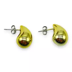 3612-DO Aros Premium Gota Acero Dorado - comprar online