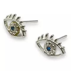 ART 25 Aros Ojos Pasantes Plata 925 - comprar online