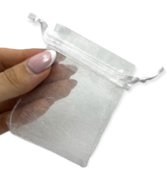 Pack de 50 Bolsas de Organza Blancas (7x9 cm) - comprar online