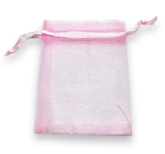 Pack de 50 Bolsas de Organza Rosa (7x9 cm) - comprar online