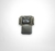 AG517 Anillo Plata y Oro Grande Cuadrado Cubic Blanco - comprar online