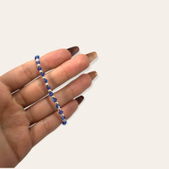 SWA Pulsera Piedras Azules Plata Italiana - comprar online