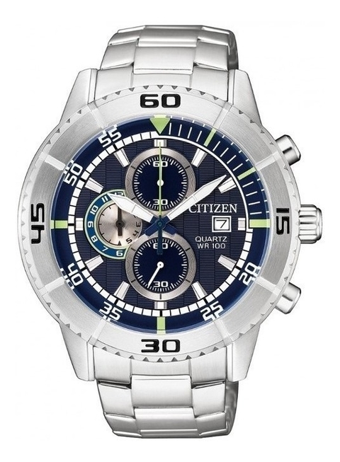 Reloj Citizen Hombre An3590 85l Cronografo Malla De Acero